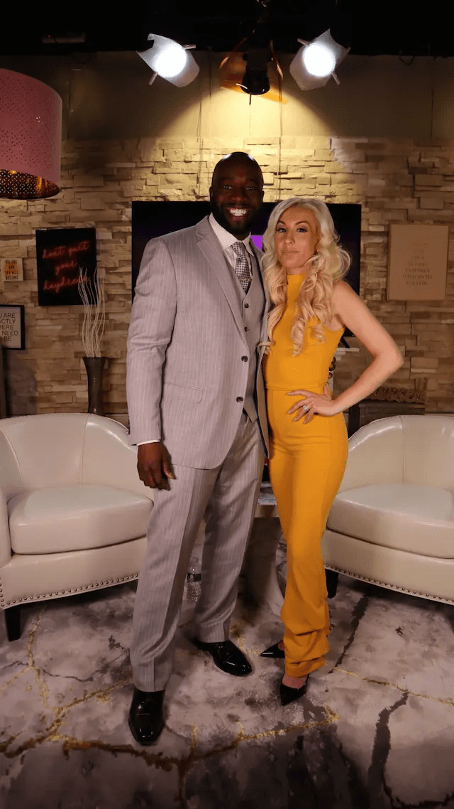 Photo of LJ The Medium and a guest on her show